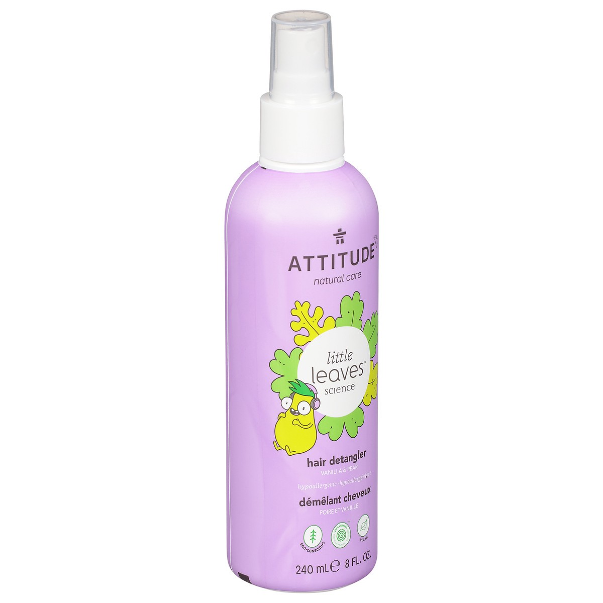 slide 4 of 12, Attitude Kids Vanilla Pear Hair Detangler, 1 ct