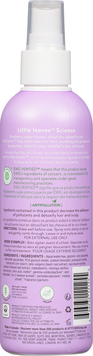 slide 11 of 12, Attitude Kids Vanilla Pear Hair Detangler, 1 ct