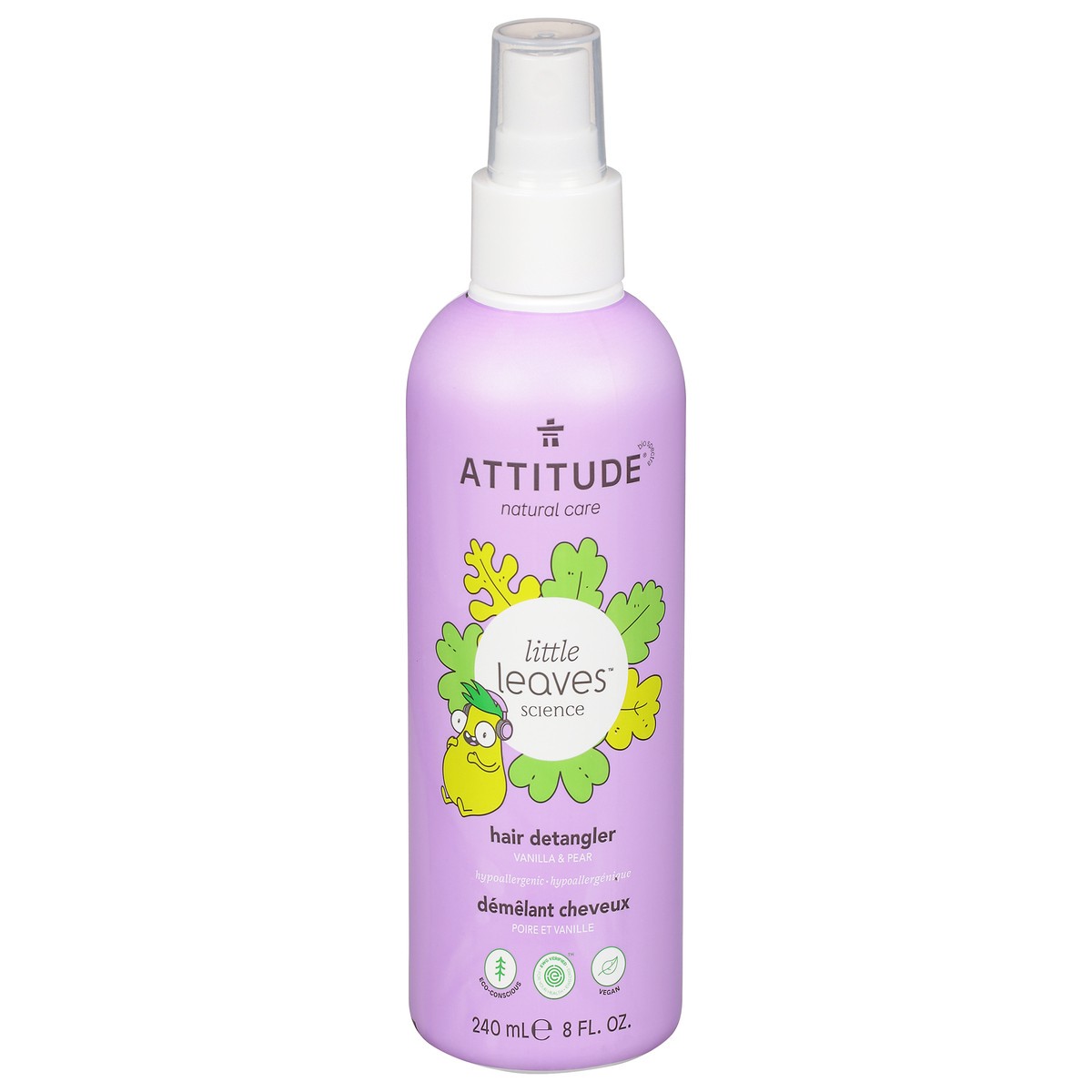 slide 1 of 12, Attitude Kids Vanilla Pear Hair Detangler, 1 ct