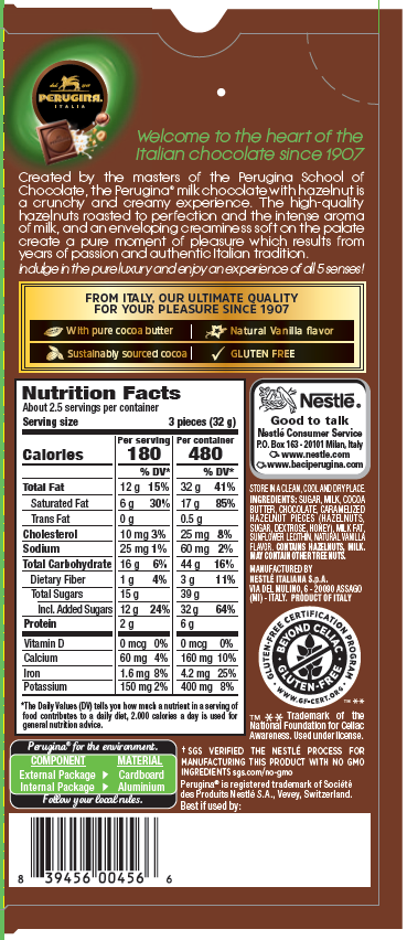 slide 4 of 4, Perugina Milk Chocolate & Hazelnuts Bar, 3 oz