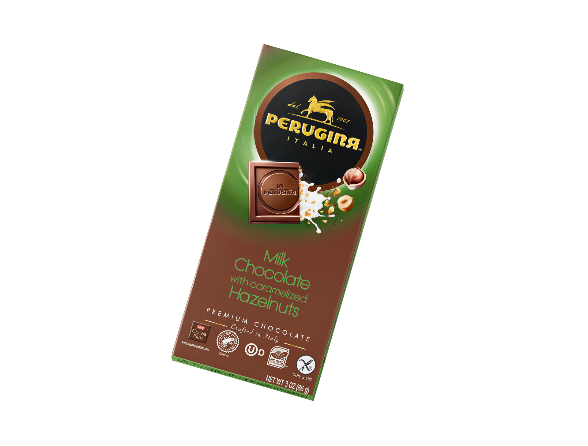 slide 1 of 4, Perugina Milk Chocolate & Hazelnuts Bar, 3 oz