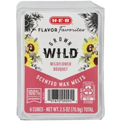 H-E-B Flavor Favorites Blooms Grown Wild - Wildflower Bouquet Scented Wax Melts