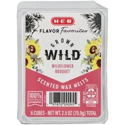 H-E-B Flavor Favorites Blooms Grown Wild - Wildflower Bouquet Scented Wax Melts