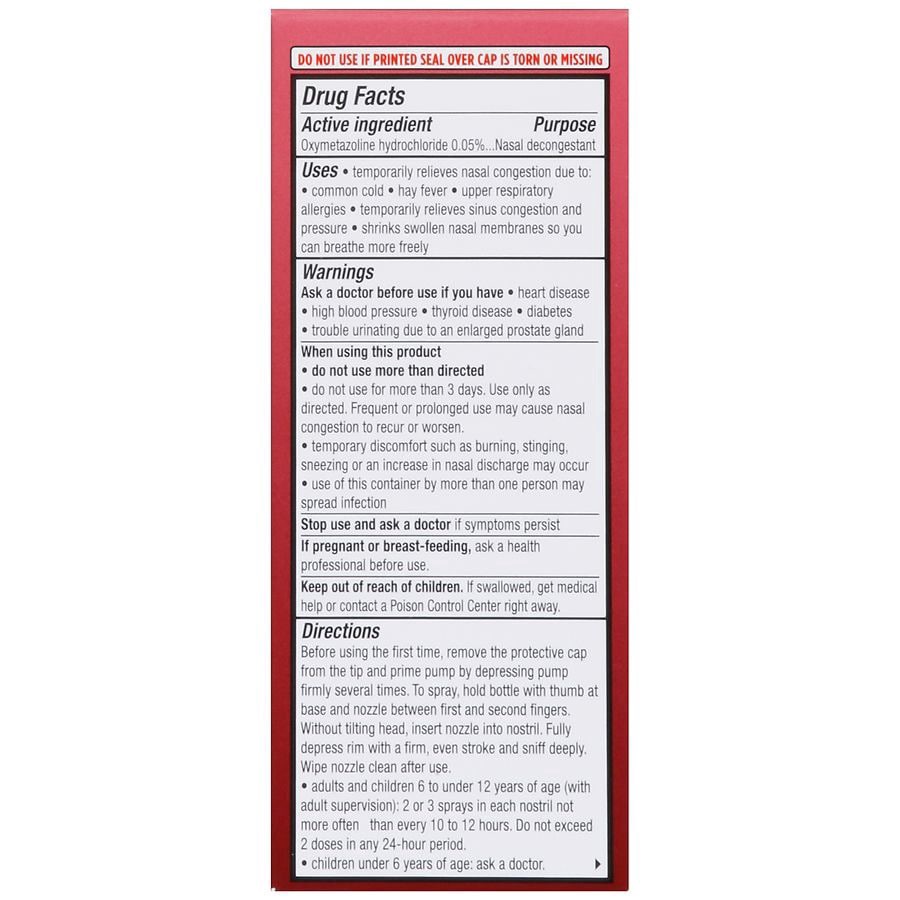 slide 4 of 5, Walgreens 12 Hour Maximum Strength No Drip Anefrin Nasal Spray, 0.5 fl oz