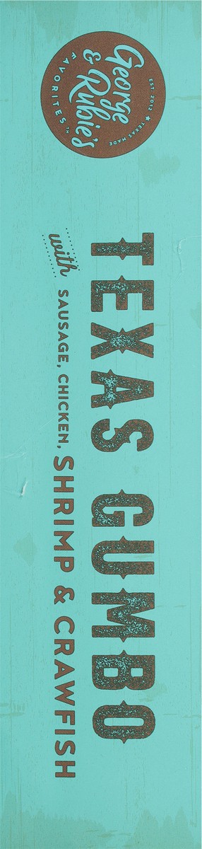 slide 6 of 9, George & Rubie's Favorites Spicy Texas Gumbo with Sausage, Chicken, Shrimp & Crawfish 8 oz, 8 oz