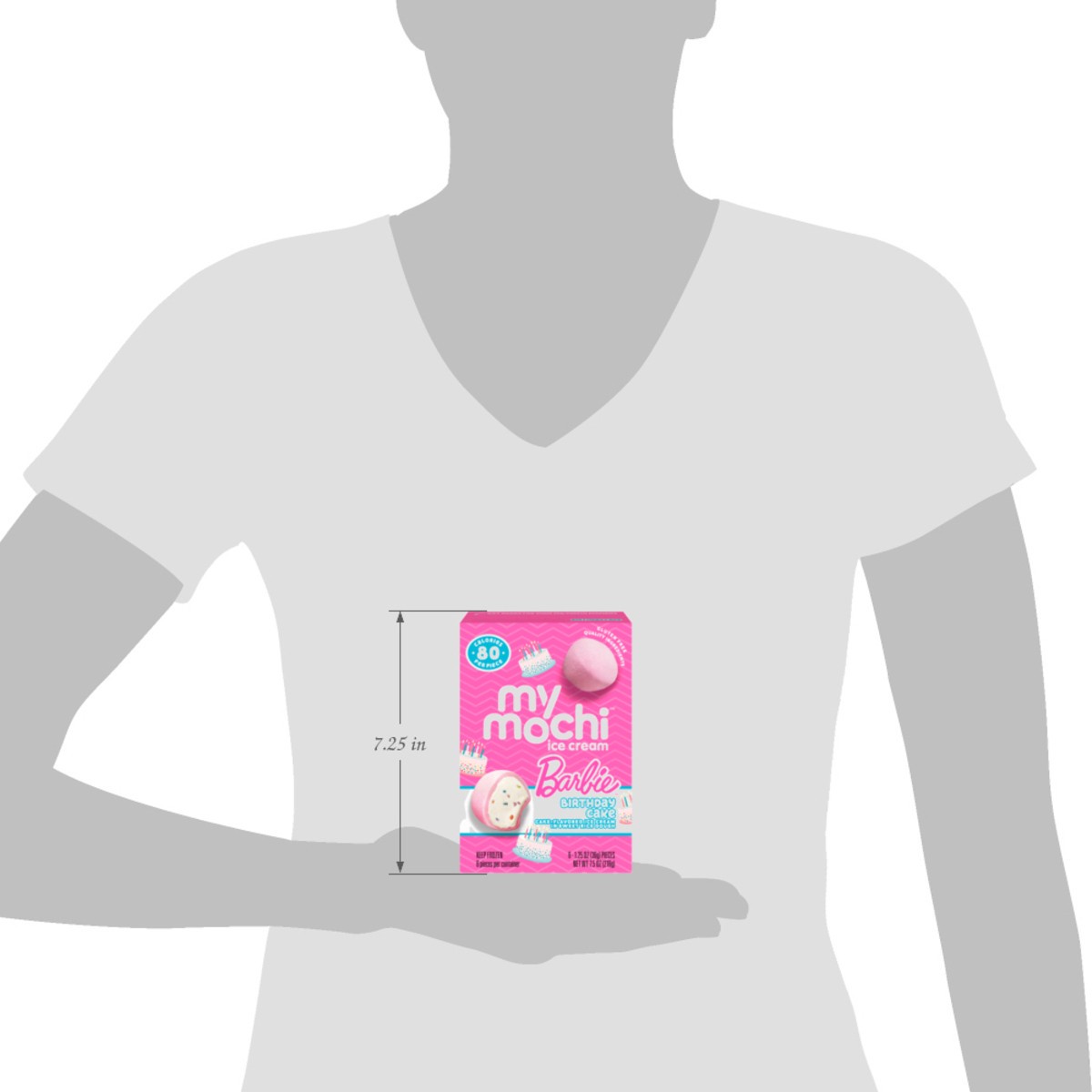 slide 10 of 14, My/Mochi Ice Cream Barbie Birthday Cake, 7.5 oz