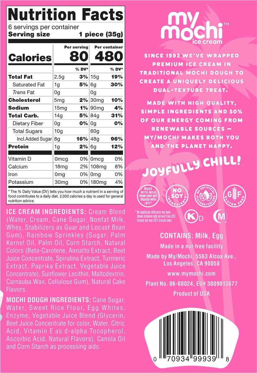 slide 11 of 14, My/Mochi Ice Cream Barbie Birthday Cake, 7.5 oz