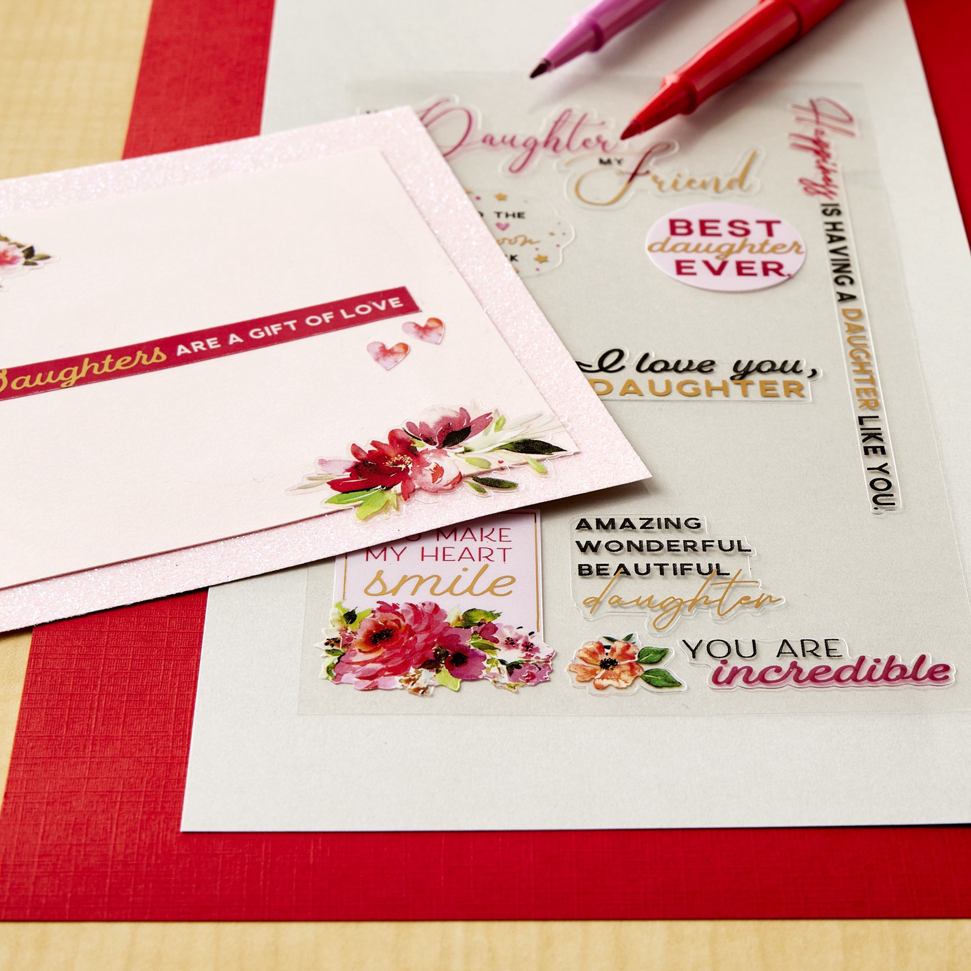 slide 3 of 4, Daughter Stickers By Recollections, 3.875 in x 6.875 in