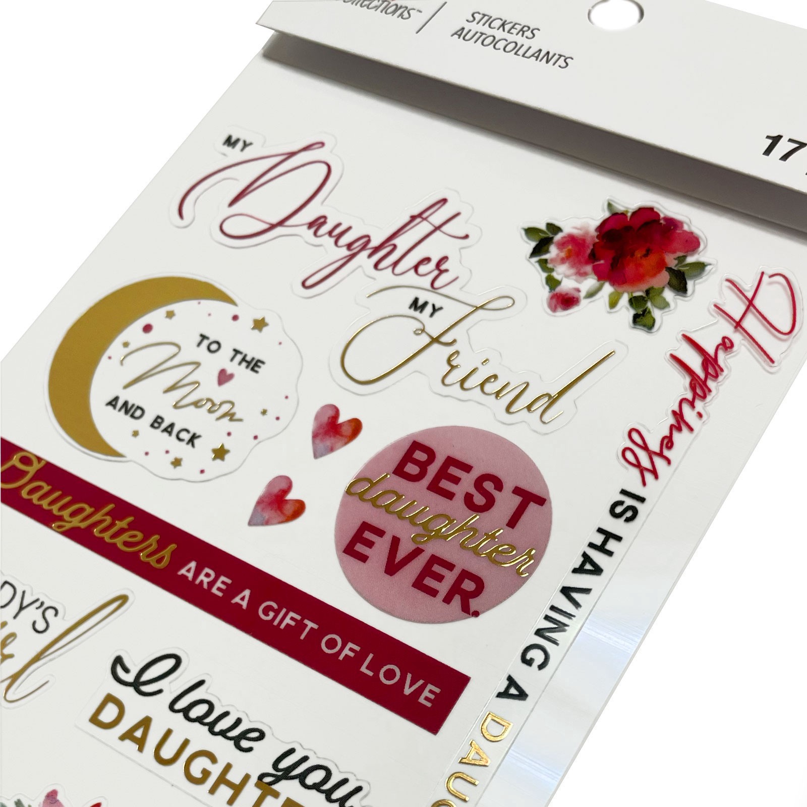 slide 2 of 4, Daughter Stickers By Recollections, 3.875 in x 6.875 in