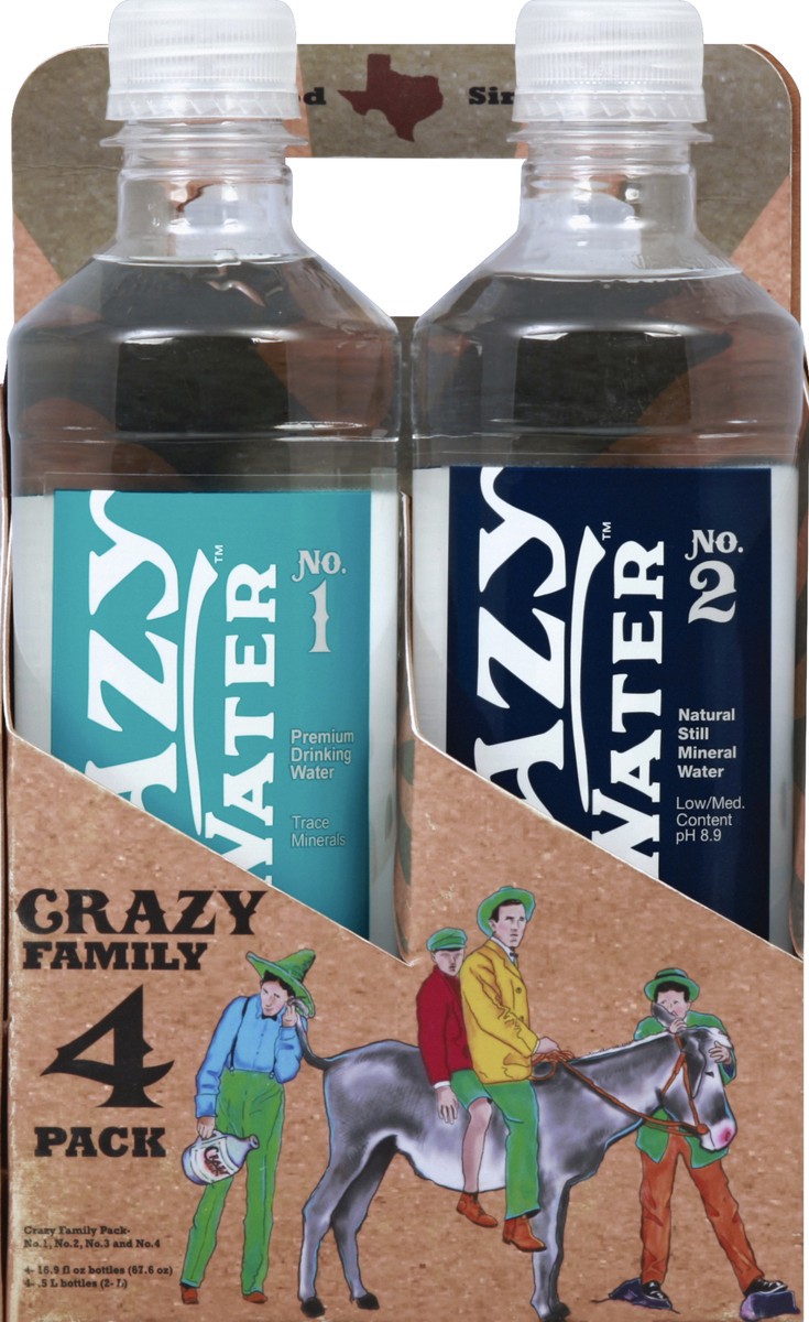 slide 2 of 4, Crazy Family Water - 4 ct, 4 ct