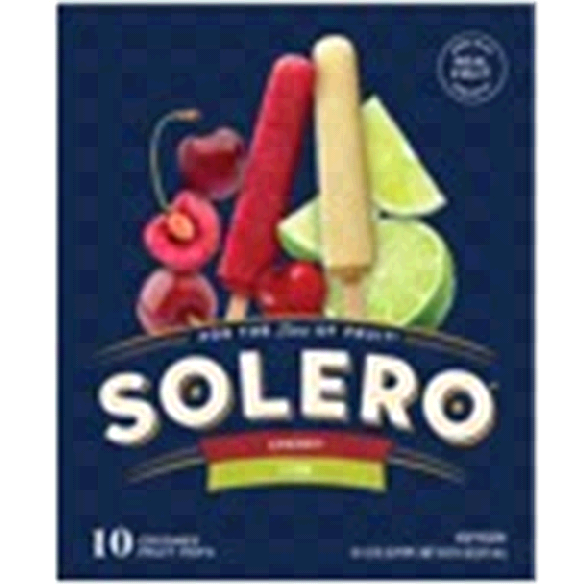 slide 1 of 1, Solero Cherry Lime Fruit Pops, 18 oz