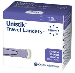 Owen Mumford Unistik Safety Lancet Comfort - 25 ct