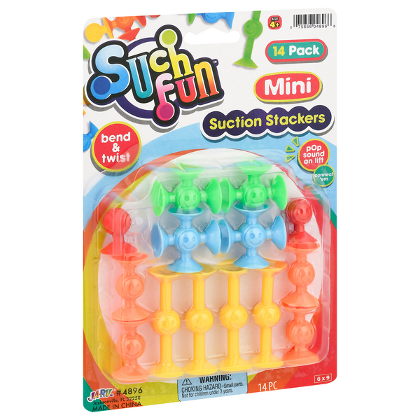slide 1 of 1, Ja-Ru Such Fun Suction Stackers Mini 14 ea, 14 ct