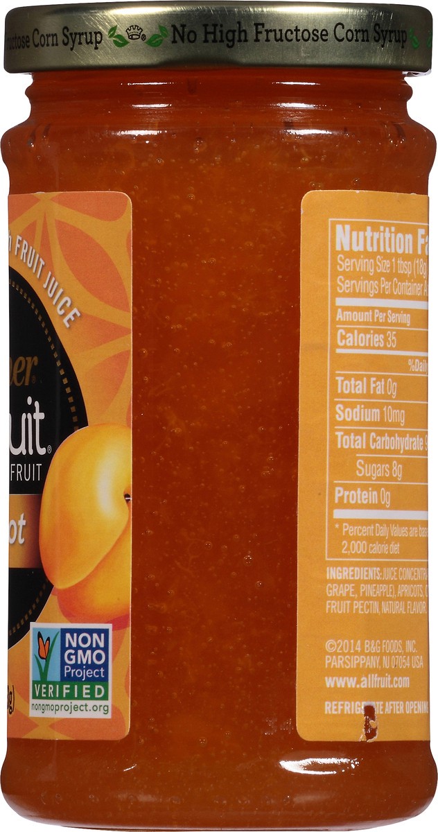 slide 2 of 7, Polaner All Fruit Gluten Free Apricot Spreadable Fruit, Apricot Fruit Spread, 10 oz, 10 oz