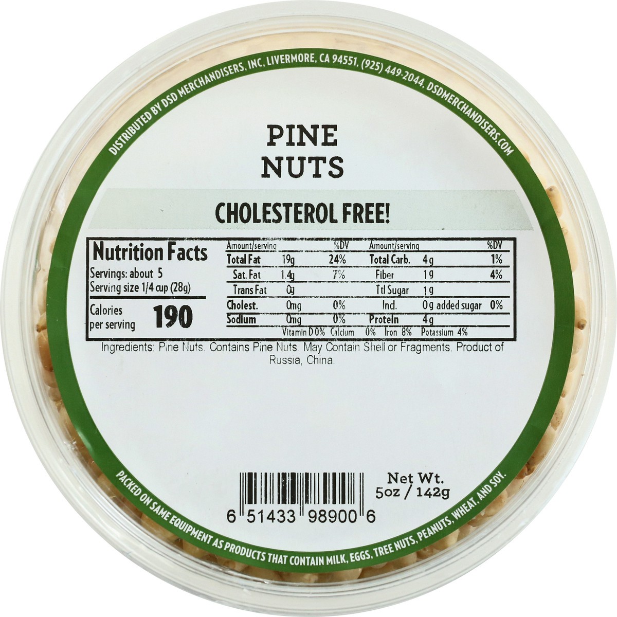 slide 3 of 9, DSD Merchandisers Pine Nuts - 5 oz, 5 oz