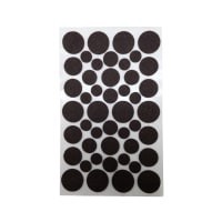 slide 2 of 25, Super Sliders Assorted Self-Stick Felt Furniture Pads for Hardwood, Brown, 46 ct