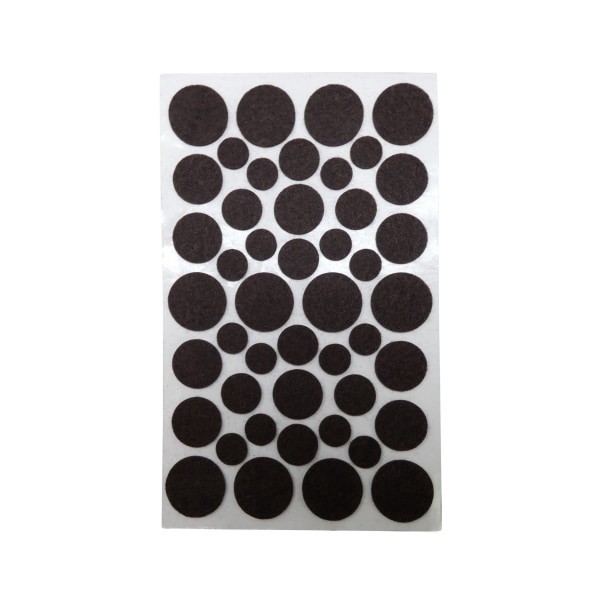 slide 7 of 25, Super Sliders Assorted Self-Stick Felt Furniture Pads for Hardwood, Brown, 46 ct