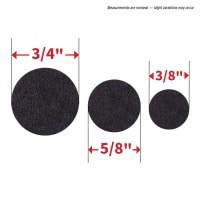 slide 16 of 25, Super Sliders Assorted Self-Stick Felt Furniture Pads for Hardwood, Brown, 46 ct
