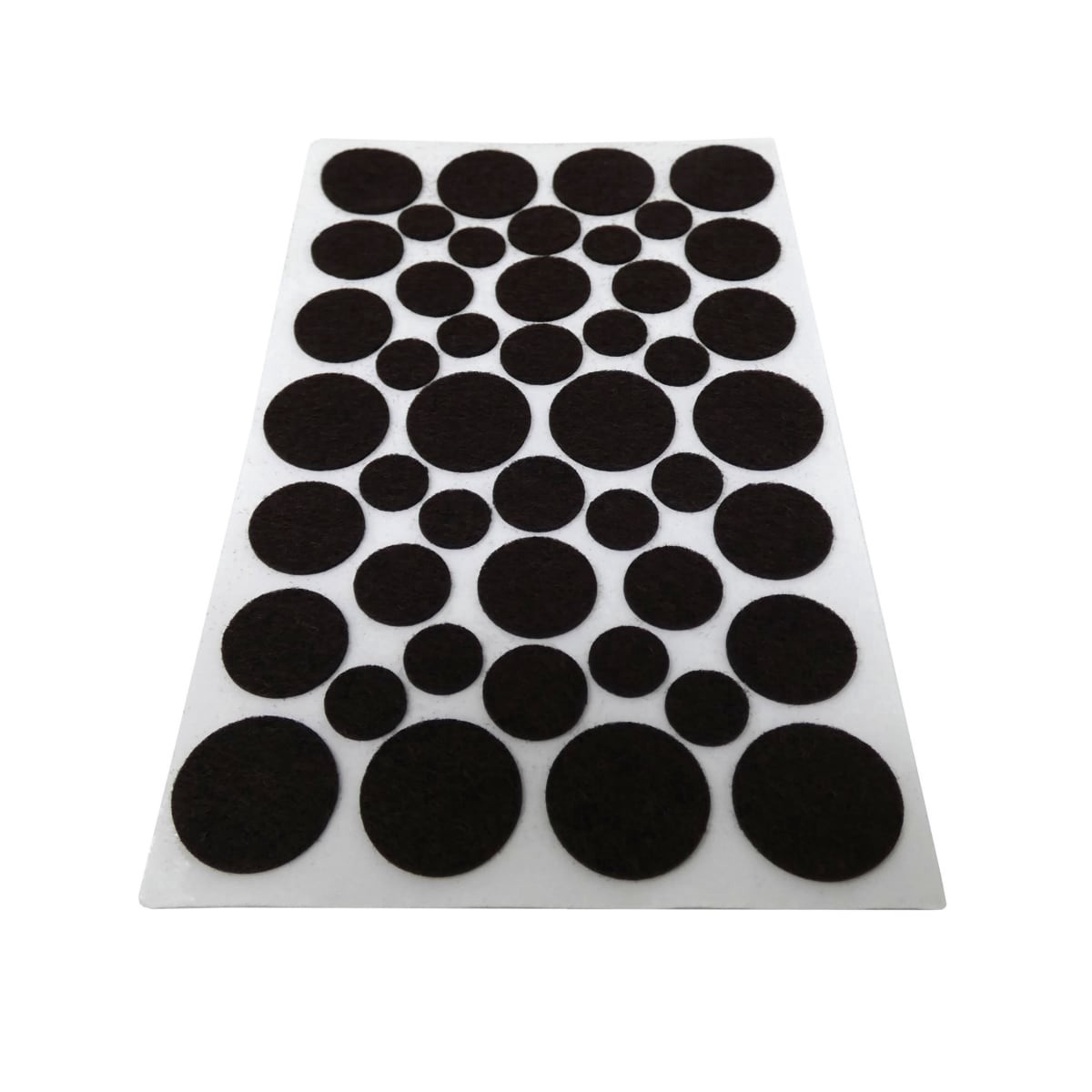slide 1 of 25, Super Sliders Assorted Self-Stick Felt Furniture Pads for Hardwood, Brown, 46 ct