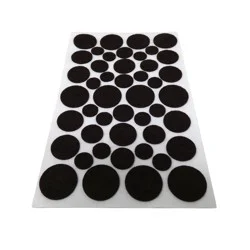 Super Sliders Assorted Self-Stick Felt Furniture Pads for Hardwood, Brown