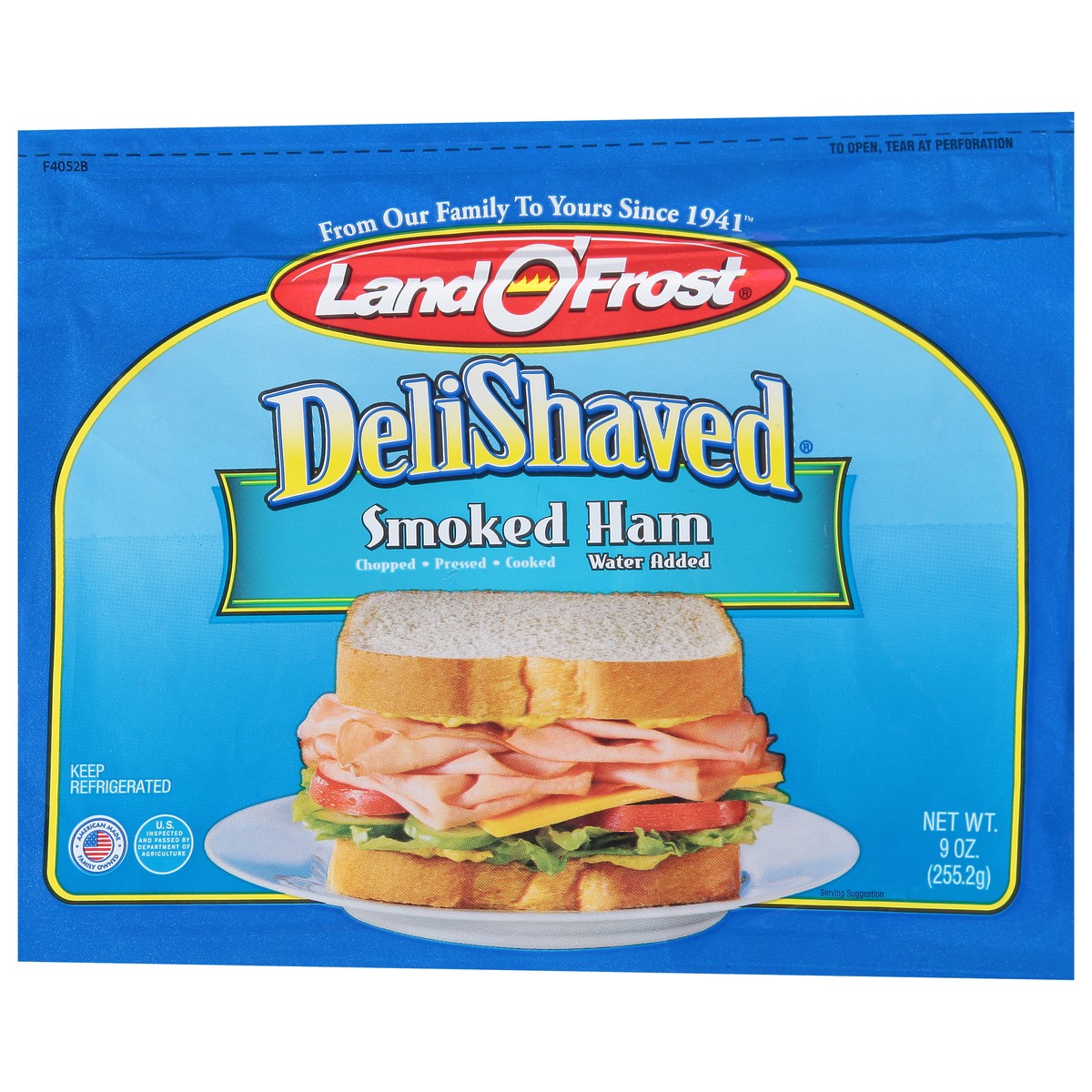slide 3 of 9, Land O' Frost DeliShaved Smoked Ham 9 oz, 9 oz