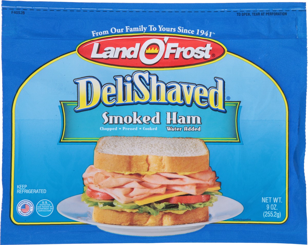 slide 6 of 9, Land O' Frost DeliShaved Smoked Ham 9 oz, 9 oz