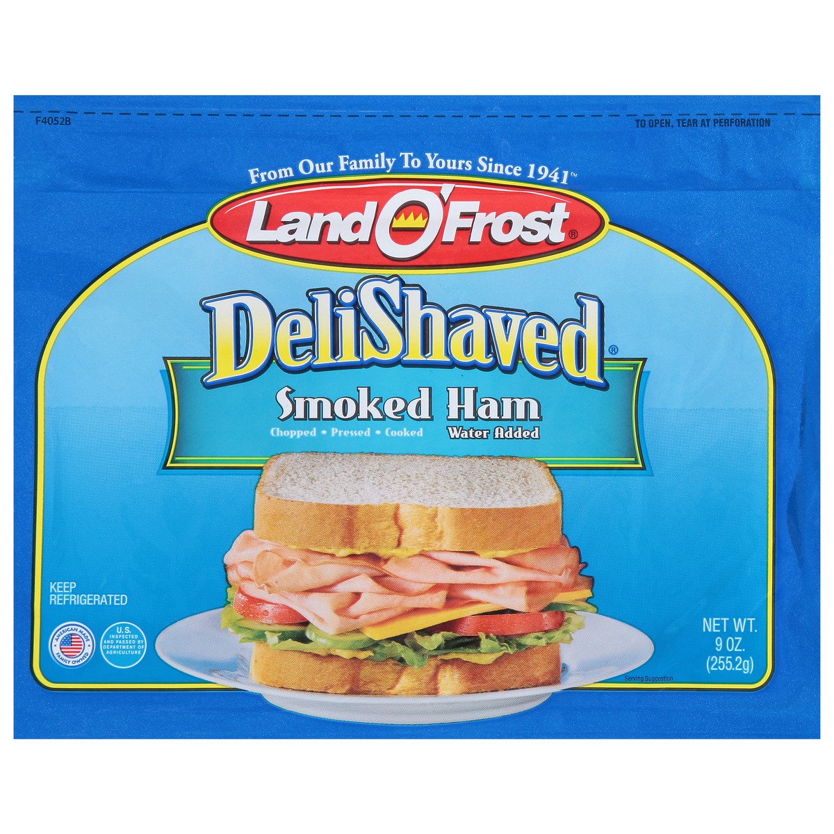 slide 1 of 9, Land O' Frost DeliShaved Smoked Ham 9 oz, 9 oz