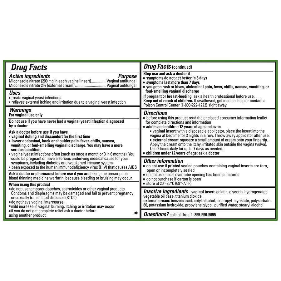 slide 3 of 5, Walgreens Miconazole 3-Day Vaginal Antifungal Treatment, 1 ct