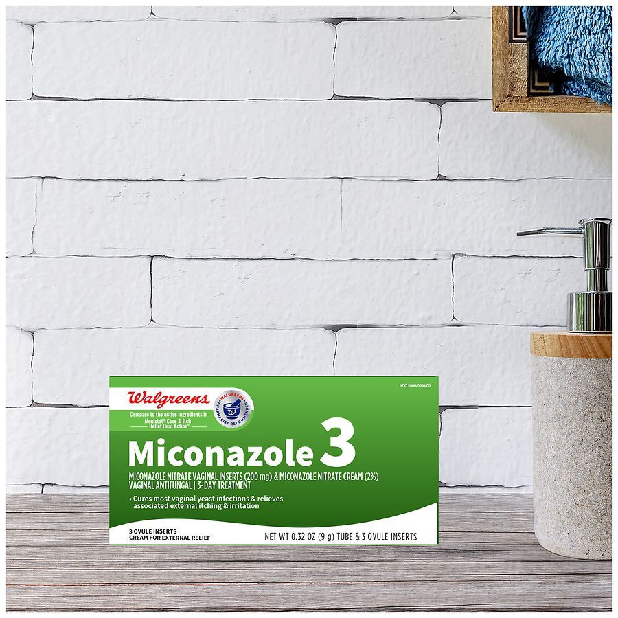 slide 4 of 5, Walgreens Miconazole 3-Day Vaginal Antifungal Treatment, 1 ct