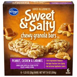 Kroger Sweet & Salty Peanut Cashew & Caramel Granola Bars