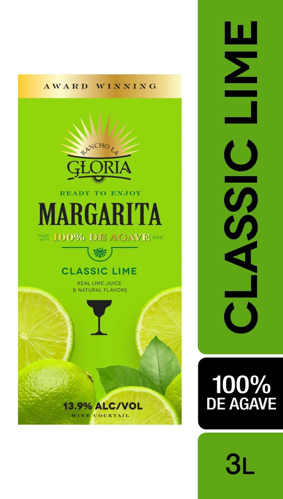 slide 2 of 2, Rancho La Gloria Classic Lime 3 Lt Box, 3 liter
