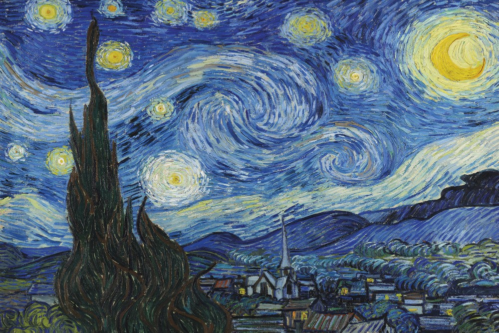 slide 1 of 1, Starry Night Wall Art, 1 ct