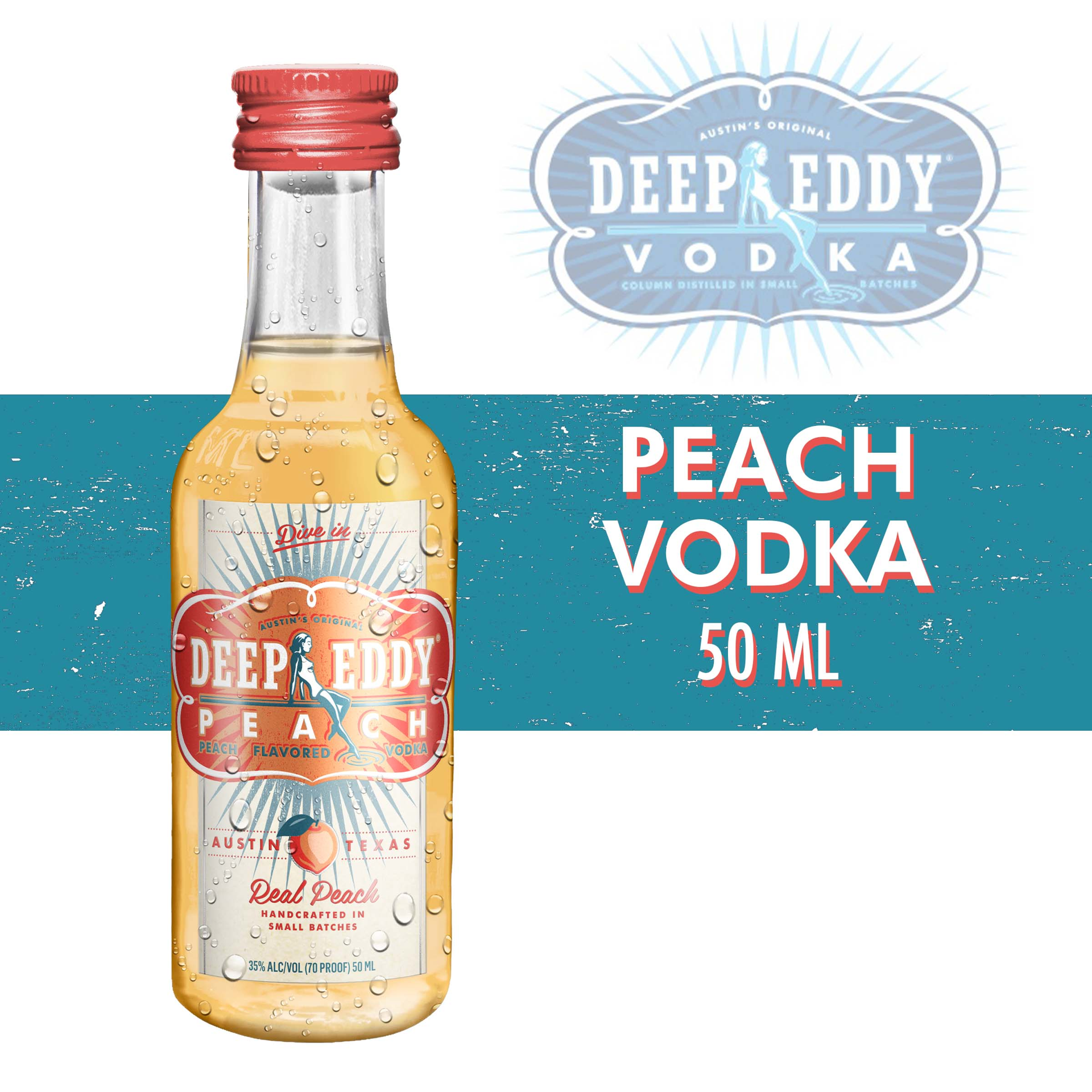 slide 2 of 3, Deep Eddy Peach Vodka, 50 ml