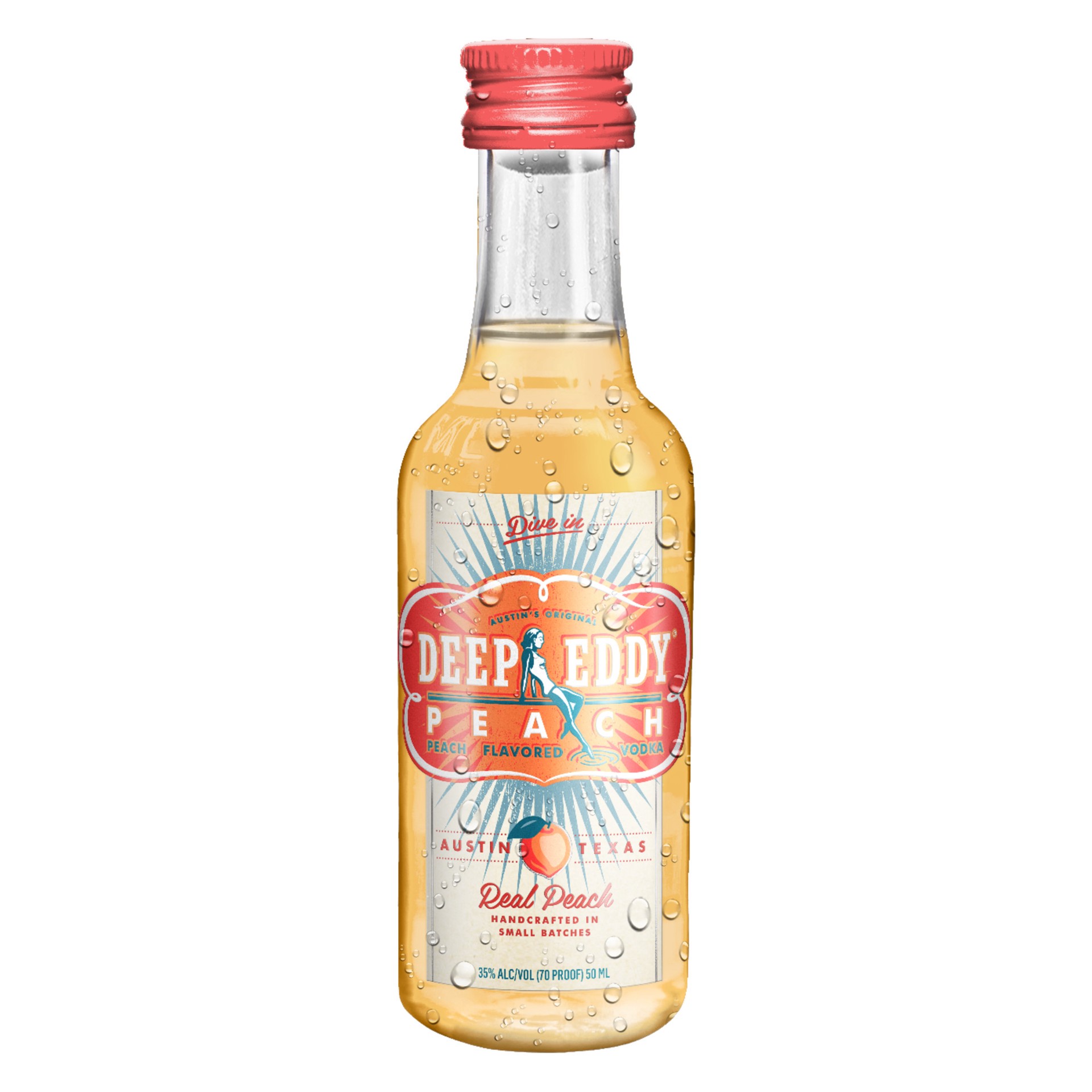 slide 1 of 3, Deep Eddy Peach Vodka, 50 ml