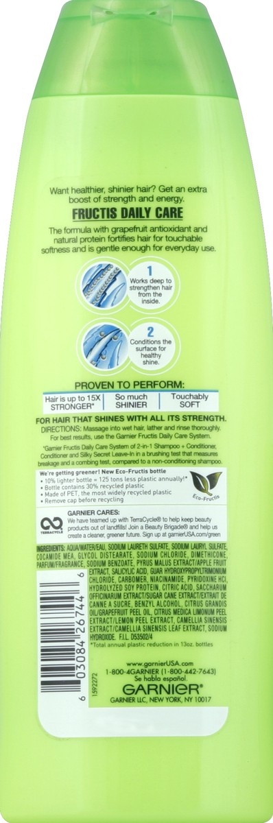 slide 6 of 7, Garnier Daily Care 2-In-1 Shampoo + Conditioner For Normal Hair, 13 oz