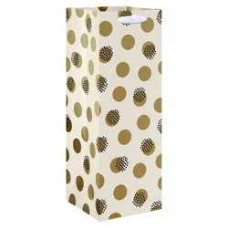 American Greetings Gold Dots Beverage Gift Bag