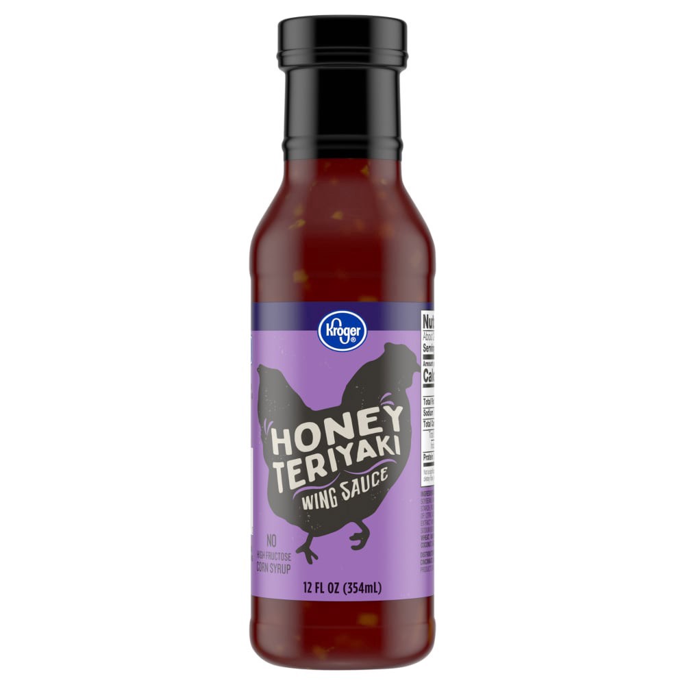 slide 1 of 1, Kroger® Honey Teriyaki Wing Sauce, 12 fl oz