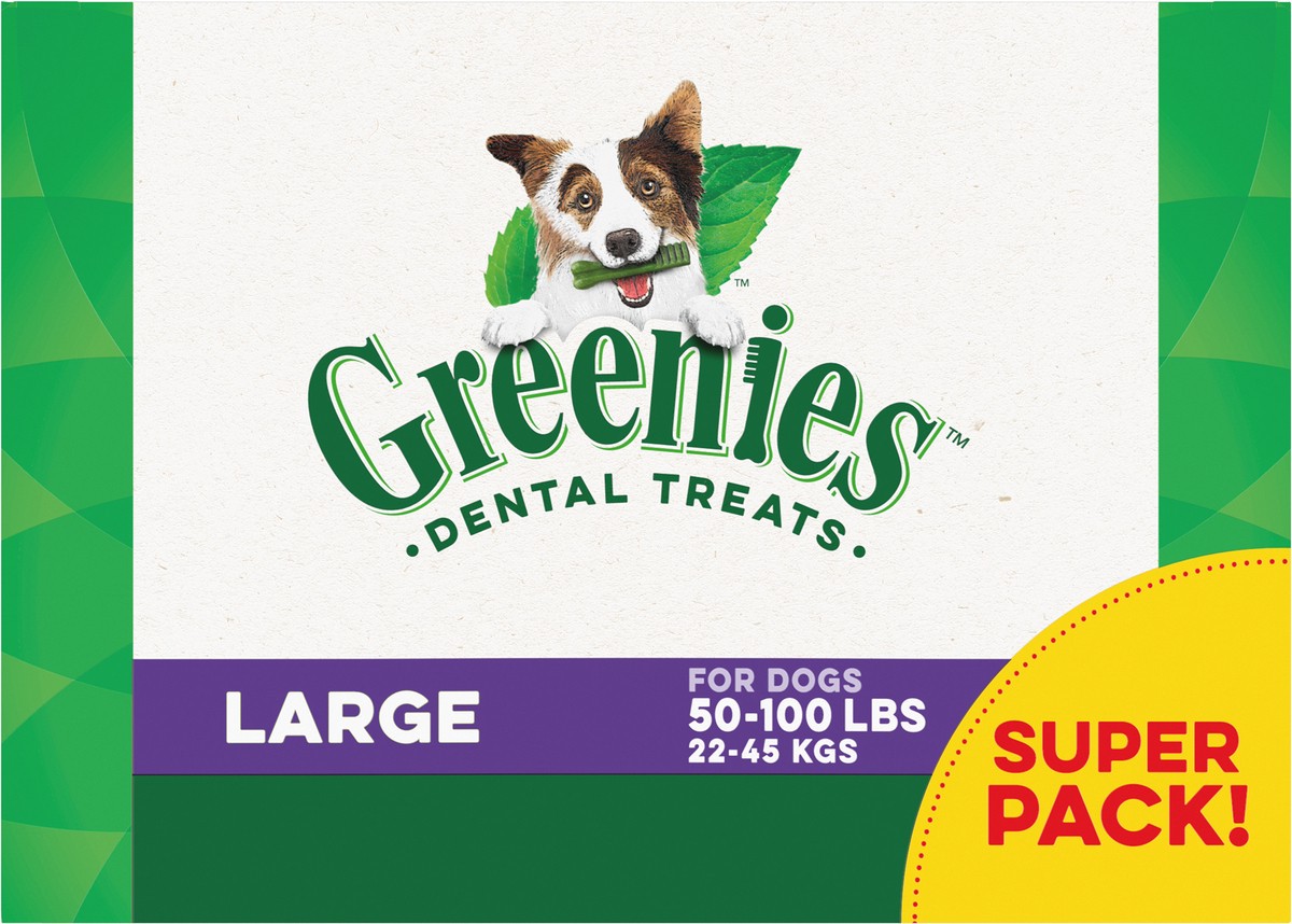 slide 5 of 5, Greenies Large Chewy Dental Dog Treats Original Chicken - 54oz, 54 oz