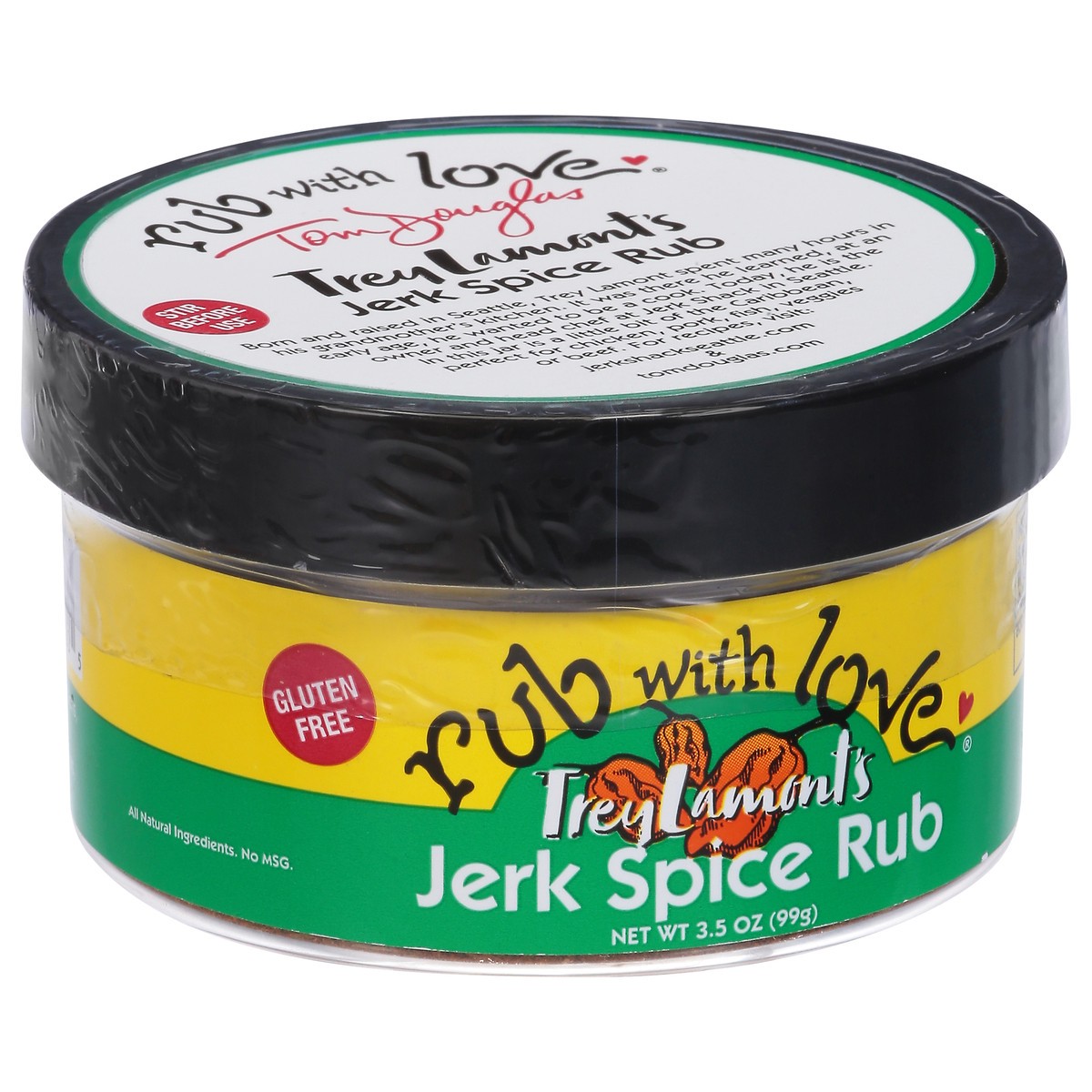 slide 2 of 14, Rub with Love Jerk Treylamont's Spice Rub 3.5 oz, 