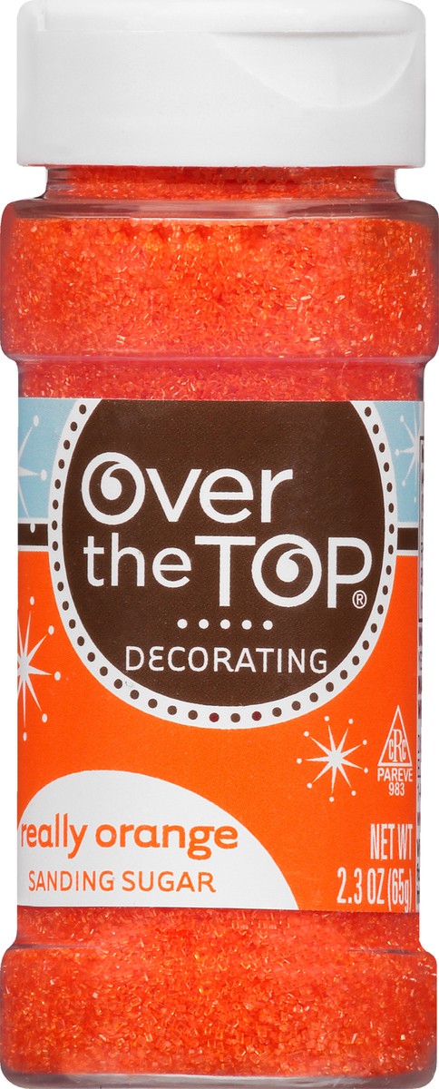 slide 9 of 14, Over The Top Decorating Really Orange Sanding Sugar 2.3 oz, 2.3 oz