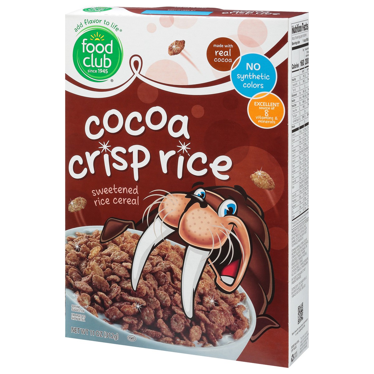 slide 9 of 14, Food Club Cocoa Crisp Rice Cereal 11 oz, 11 oz