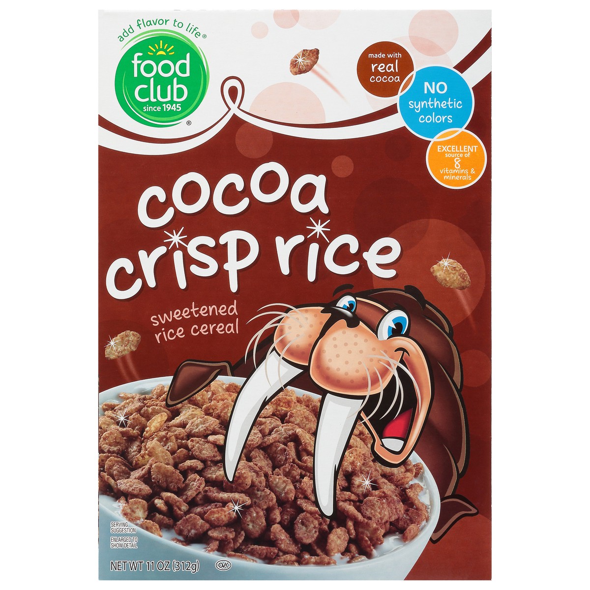 slide 11 of 14, Food Club Cocoa Crisp Rice Cereal 11 oz, 11 oz