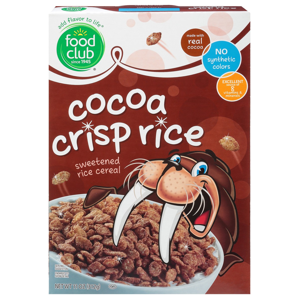 slide 1 of 14, Food Club Cocoa Crisp Rice Cereal 11 oz, 11 oz