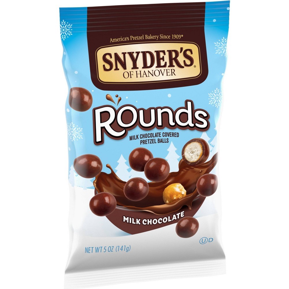 slide 3 of 8, Snyder's of Hanover Pretzels, Rounds Milk Chocolate, 5 Oz, 5 oz