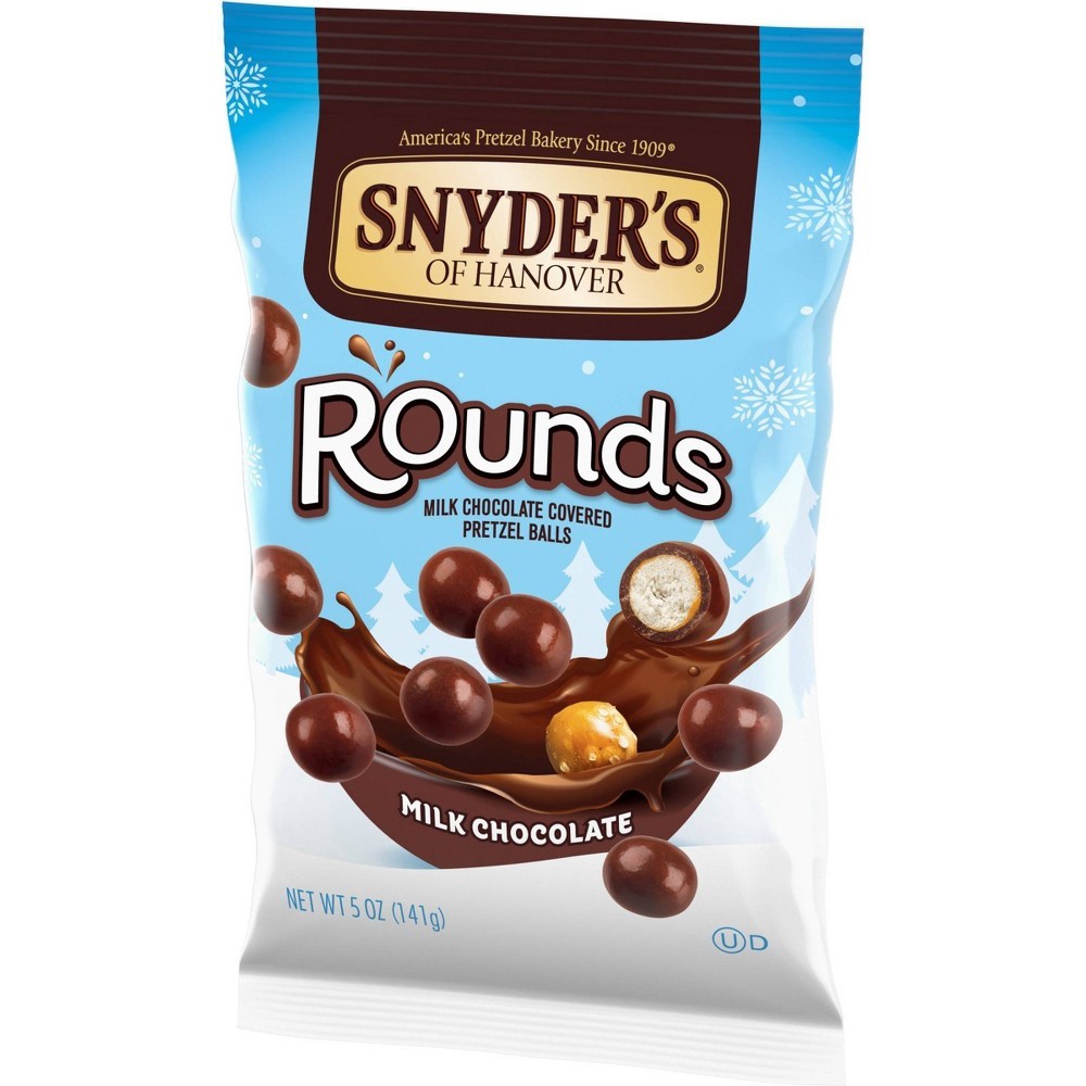 slide 8 of 8, Snyder's of Hanover Pretzels, Rounds Milk Chocolate, 5 Oz, 5 oz