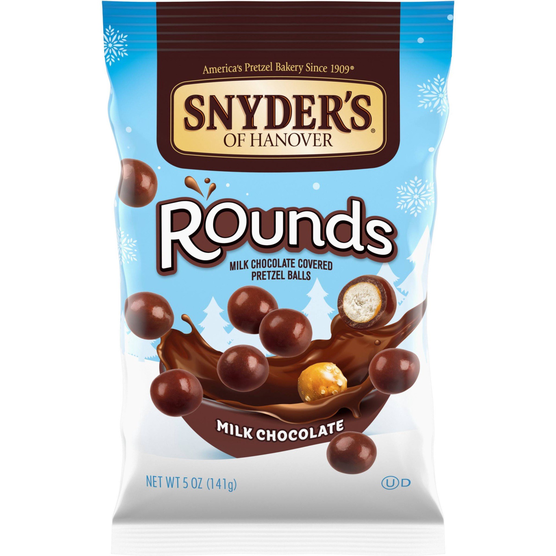 slide 1 of 8, Snyder's of Hanover Pretzels, Rounds Milk Chocolate, 5 Oz, 5 oz