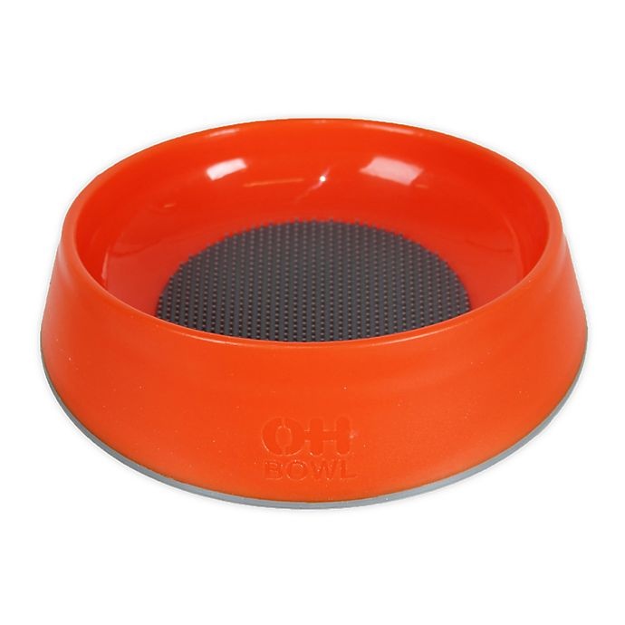 slide 1 of 1, Hyper Pet OhBowl Small Dog/Cat Bowl - Orange, 1 ct