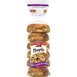 Pepperidge Farm Cinnamon Raisin Bagels, 6 Pack, 21 oz