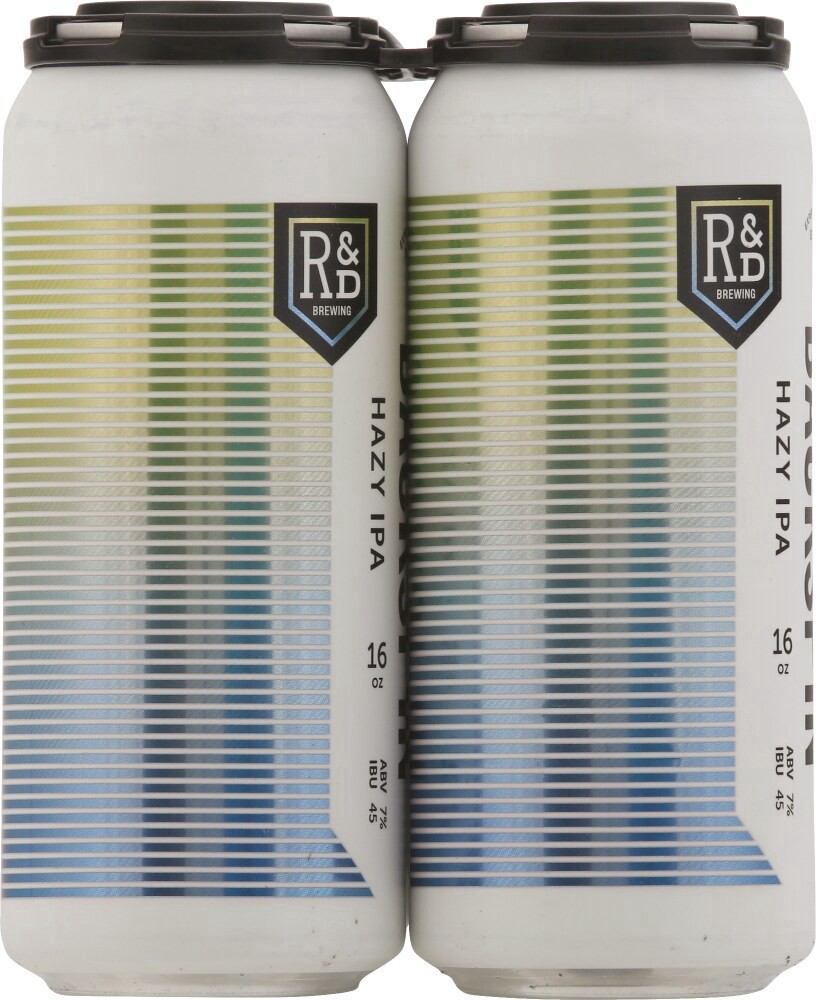 slide 5 of 6, R&D Brewing Backspin Hazy Ipa, 4 ct; 16 oz
