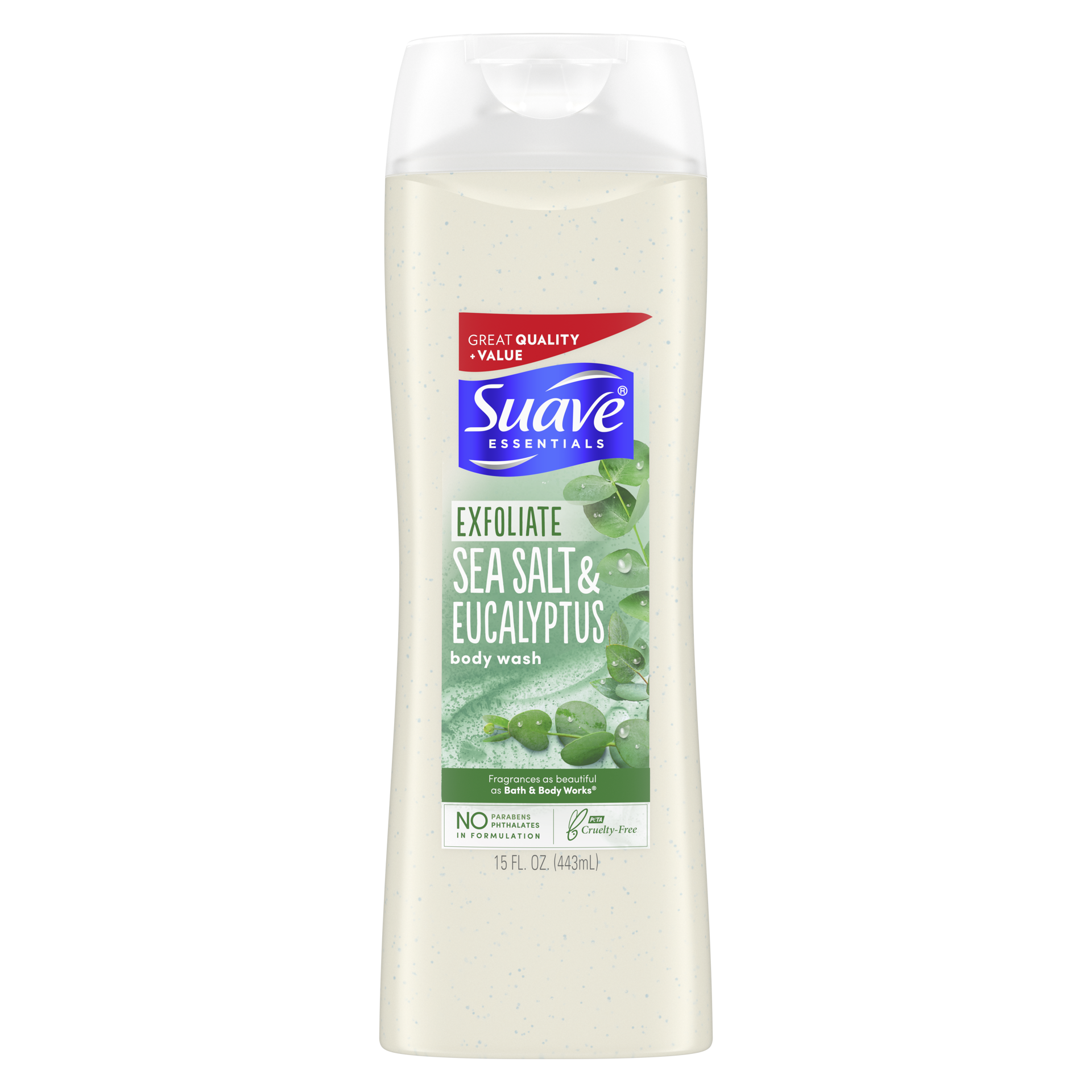 slide 1 of 3, Suave Sea Salt Body Wash Eucalyptus, 15 fl oz